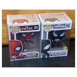 Funko Pop Spider Man & Black Suit Spider Man