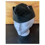 vintage dark green U.S. Army garrison cap