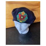Vintage Canadian Legion Wool Beret w/ Insignia