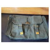 Vintage canvas military haversack messenger bag