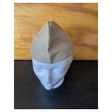 Vintage US Army Khaki Garrison Cap WWII Era