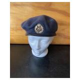 British Royal Air Force (RAF) blue-grey wool beret