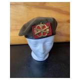 Netherlands Field Artillery brown berets w/ badge