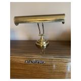 Vintage brass piano or bankers lamp