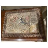 Woven floral textile traditional Jacobean style