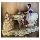 Mueller Volkstedt Dresden Lace Porcelain Figural