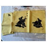 Vintage Yellow Burlap Placemets Holman Eskimo Coop