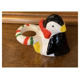 Hallmark ceramic penguin napkin ring