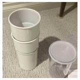 3 Small Pots & Storage Jar