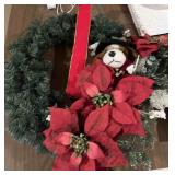 Vintage animated musical Christmas wreath