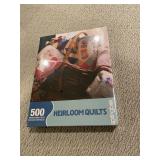 'Heirloom Quilts' 500-piece jigsaw puzzle NEW