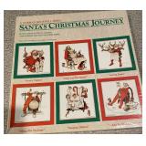 Vintage Springbook Puzzle Santas Christmas Journey