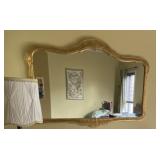 Vintage French Provincial gold-gilded mirror