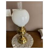 Antique Solid Brass Oil Lamp