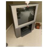 SONY TV, Stand, Receiver and Remotes