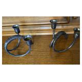 COHR Denmark Silver Plate 2 Taper Candle Holder x2