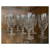 (8) Vintage Godinger Shannon Dublin Crystal Goblet