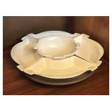 Mid Century California Lazy Susan Snach Chip/Dip