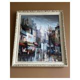 H. Garhdez Oil Painting Montmare District Paris
