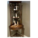 Vintage mahogany corner shelf ONLY