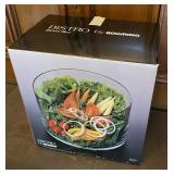 Bowring Bistro clear glass salad bowl