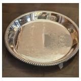 vintage glass divided dip relish tray