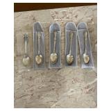 Vintage ornate silver-plated teaspoons
