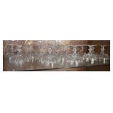 (12) Vintage cut crystal pedestal coupes OINLY