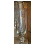 vintage footed crystal bud vase