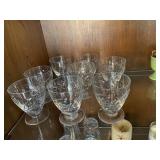(8) Webb Corbett crystal glasses