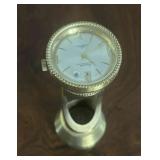 Vintage Steura clock with a brass stand