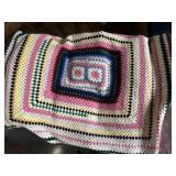 Vintage Large Crocheted Blanket