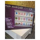 Marquee Light Box - Letters Exchangeable