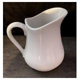 Classic white porcelain pitcher