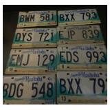 Manitoba License Plates (8)