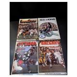 Vintage Canadian Football League Illustrated x4