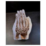 Skeleton hand decorative dish