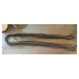 Vintage multi-strand bead torso scarf necklace