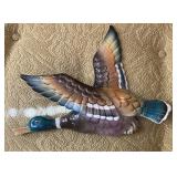 Vintage Mid-Century Ceramic Flying Mallard Duck