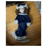 Vintage 1990s Seymoure Mann Porcelain Doll