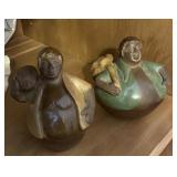 Vintage Chulucanas Peruvian folk art pottery