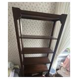 Vintage open-back etagere bookcase