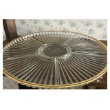 Vintage Jeannette Glass Hospitality serving tray
