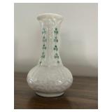 Vintage Belleek Shamrock Vase