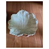 Vintage Carlton Ware green leaf serving bowl