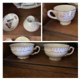 Assorted teacups