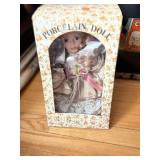 1990s Collectors Porcelain Doll