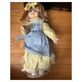Vintage 1990s Fine Bisque Porcelain Doll