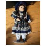 Vintage 1990s Fine Porcelain Doll