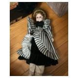 Vintage 1990s Fine Bisque Porcelain Doll